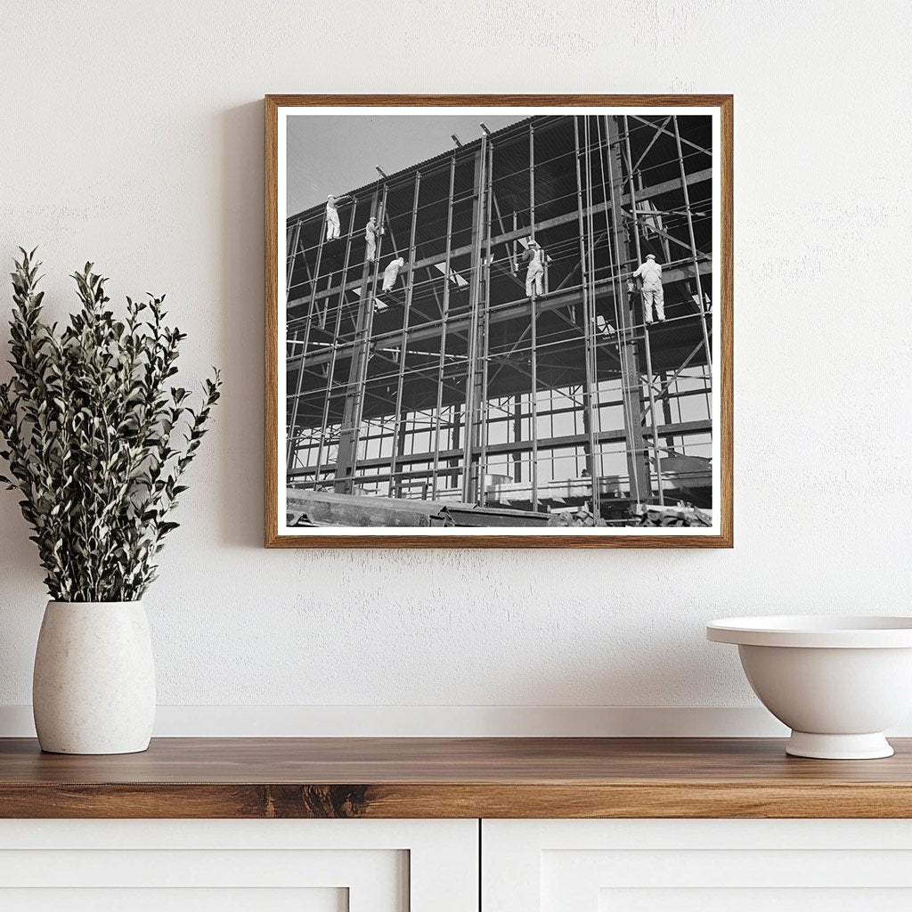 1942 Vintage Photo of Painters at Basic Magnesium Plant - Available at KNOWOL