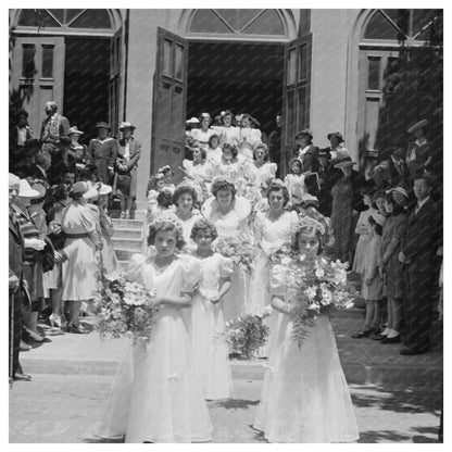 1942 Vintage Photo of Queen and Court in Santa Clara - Available at KNOWOL