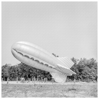 1942 Vintage Photo of US Marine Units Training with Barrage Balloon at Parris Island - Available at KNOWOL