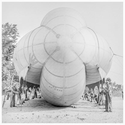 1942 Vintage Photograph of US Marines Training with Barrage Balloon at Parris Island - Available at KNOWOL