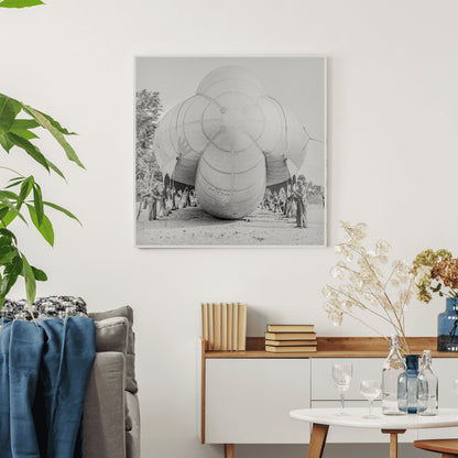 1942 Vintage Photograph of US Marines Training with Barrage Balloon at Parris Island - Available at KNOWOL