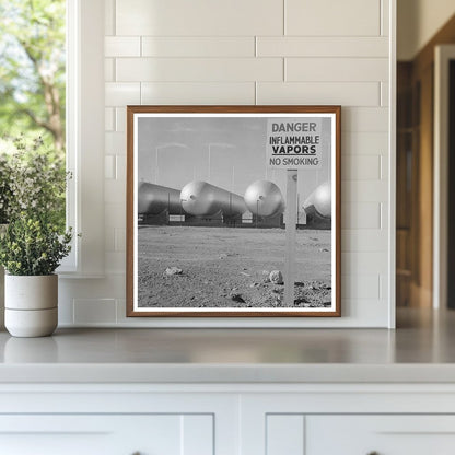 1942 Vintage Propane Gas Storage Tanks in Nevada Desert - Available at KNOWOL