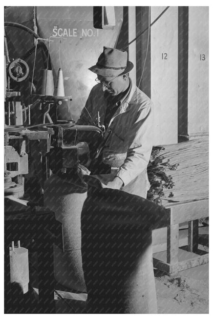 1942 Workers Filling Sacks at Petaluma Feed Mill - Available at KNOWOL