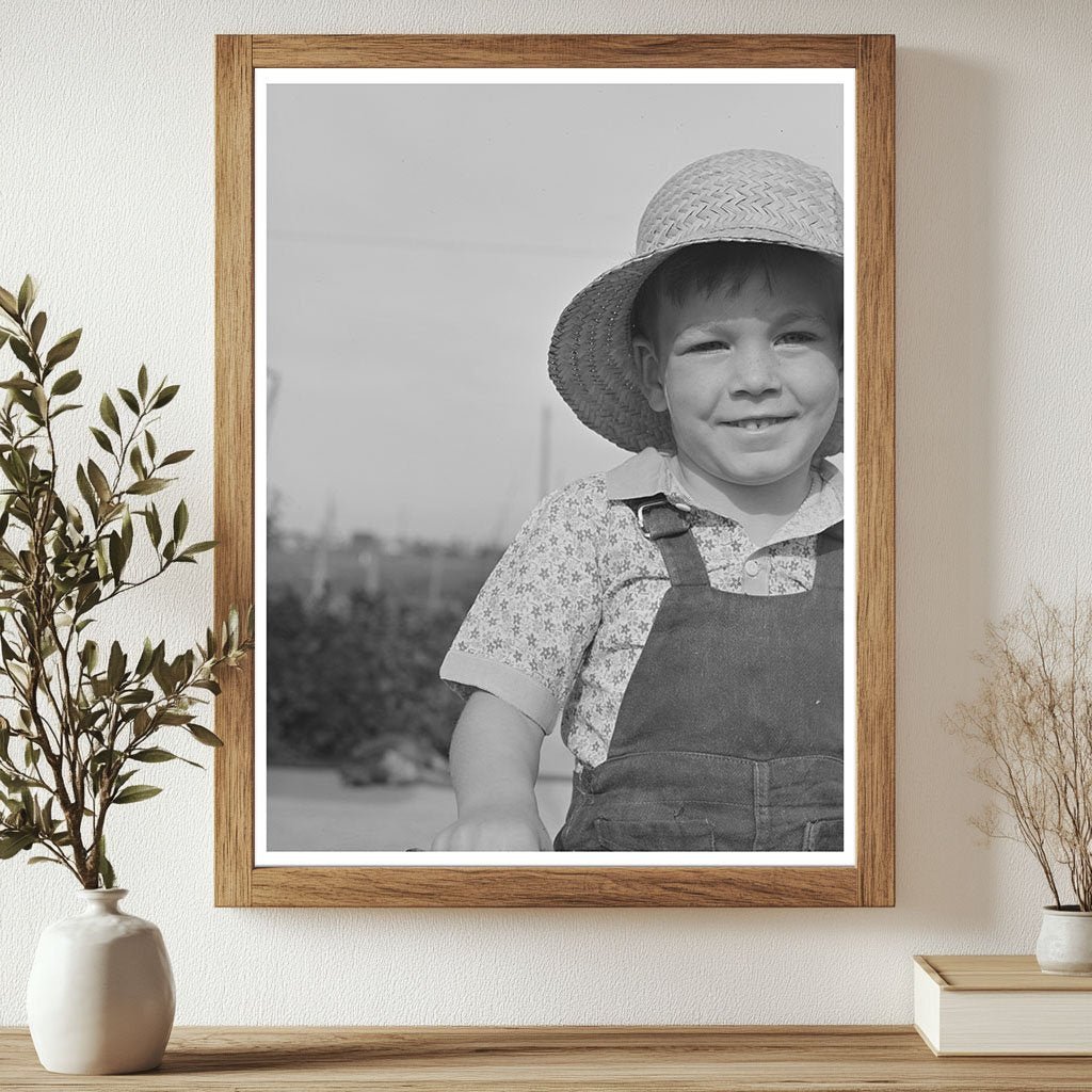 1942 Young Boy in Farm Workers Community Woodville California - Available at KNOWOL