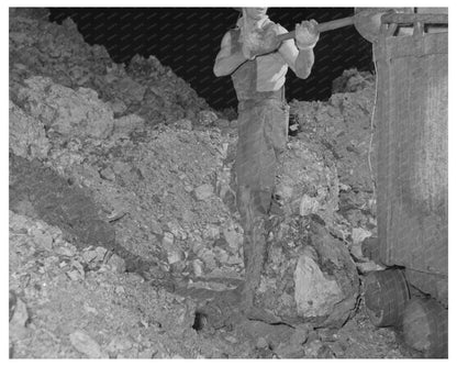 1942 Zinc Ore Loading at Eagle - Picher Mine Oklahoma - Available at KNOWOL