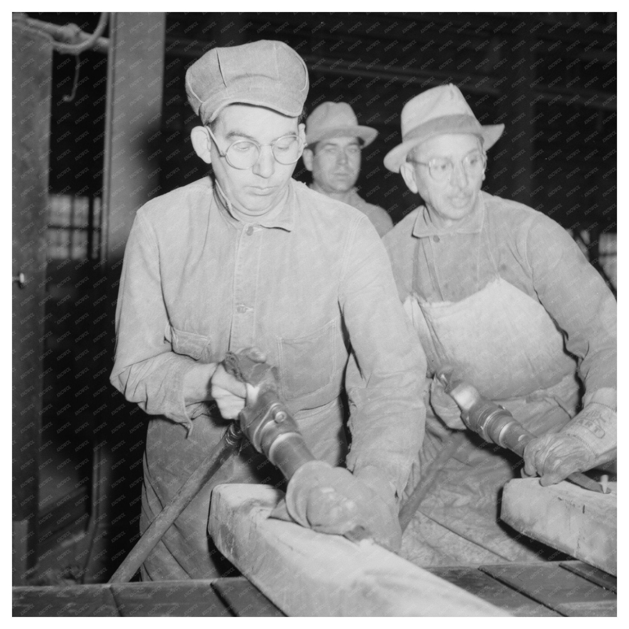 1943 Copper Refining Workers at Phelps - Dodge Plant Texas - Available at KNOWOL