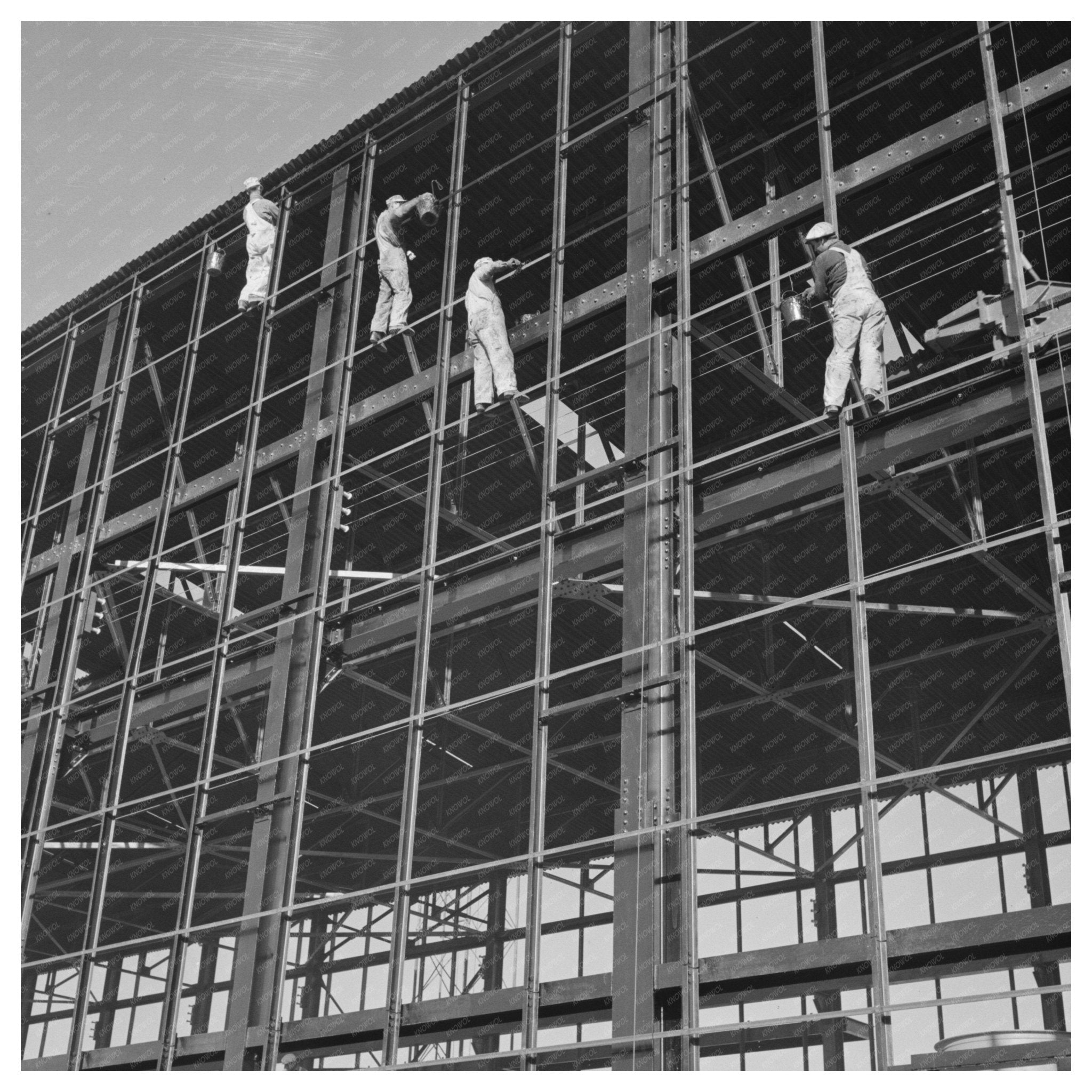 1943 Painters at Basic Magnesium Plant Construction Nevada - Available at KNOWOL