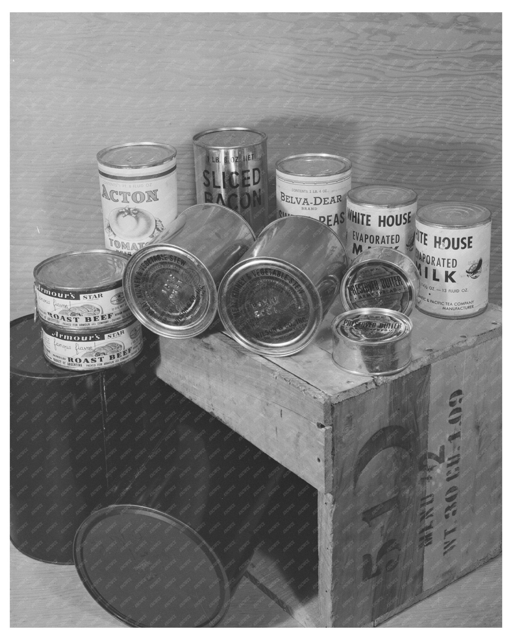 1943 U.S. Army Ration Lab Photo Chicago Illinois - Available at KNOWOL