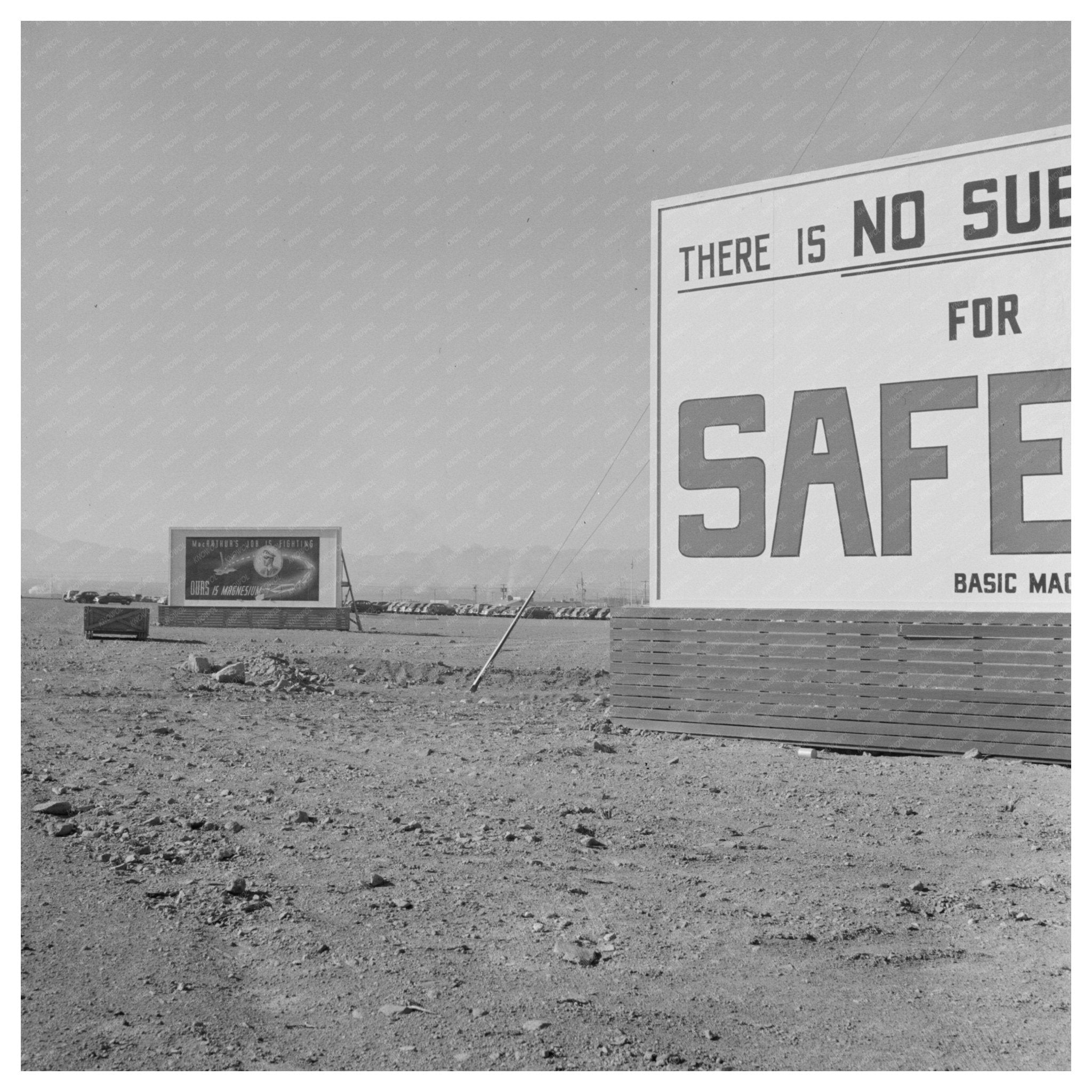 1943 Vintage Billboards at Basic Magnesium Plant Las Vegas - Available at KNOWOL