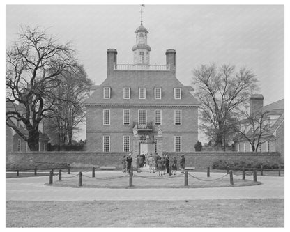 1943 Vintage Image of Williamsburg Virginia Capitol - Available at KNOWOL