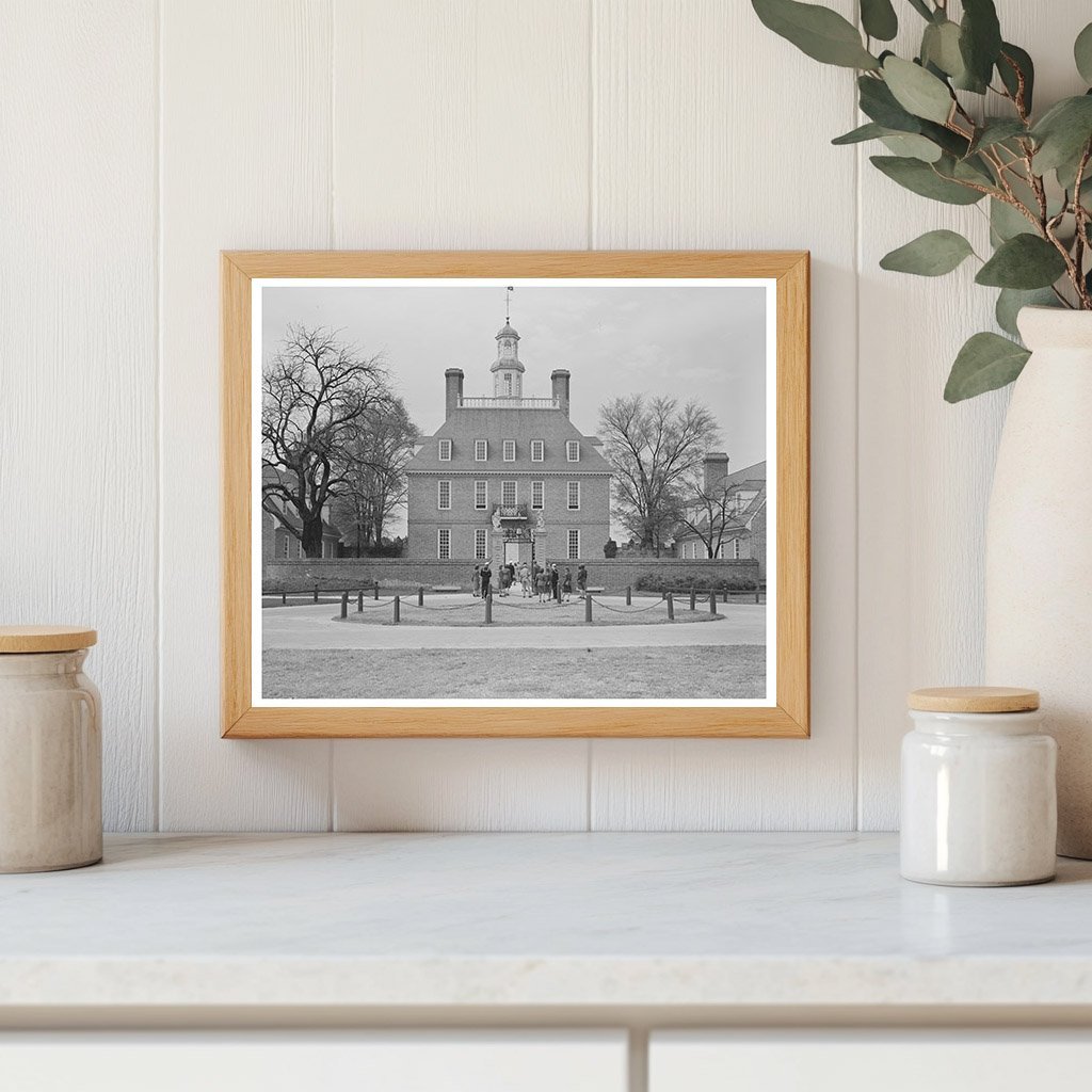 1943 Vintage Image of Williamsburg Virginia Capitol - Available at KNOWOL