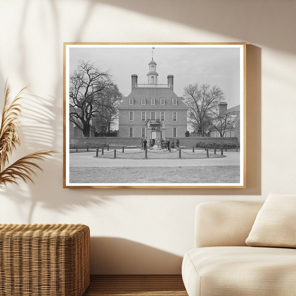 1943 Vintage Image of Williamsburg Virginia Capitol - Available at KNOWOL