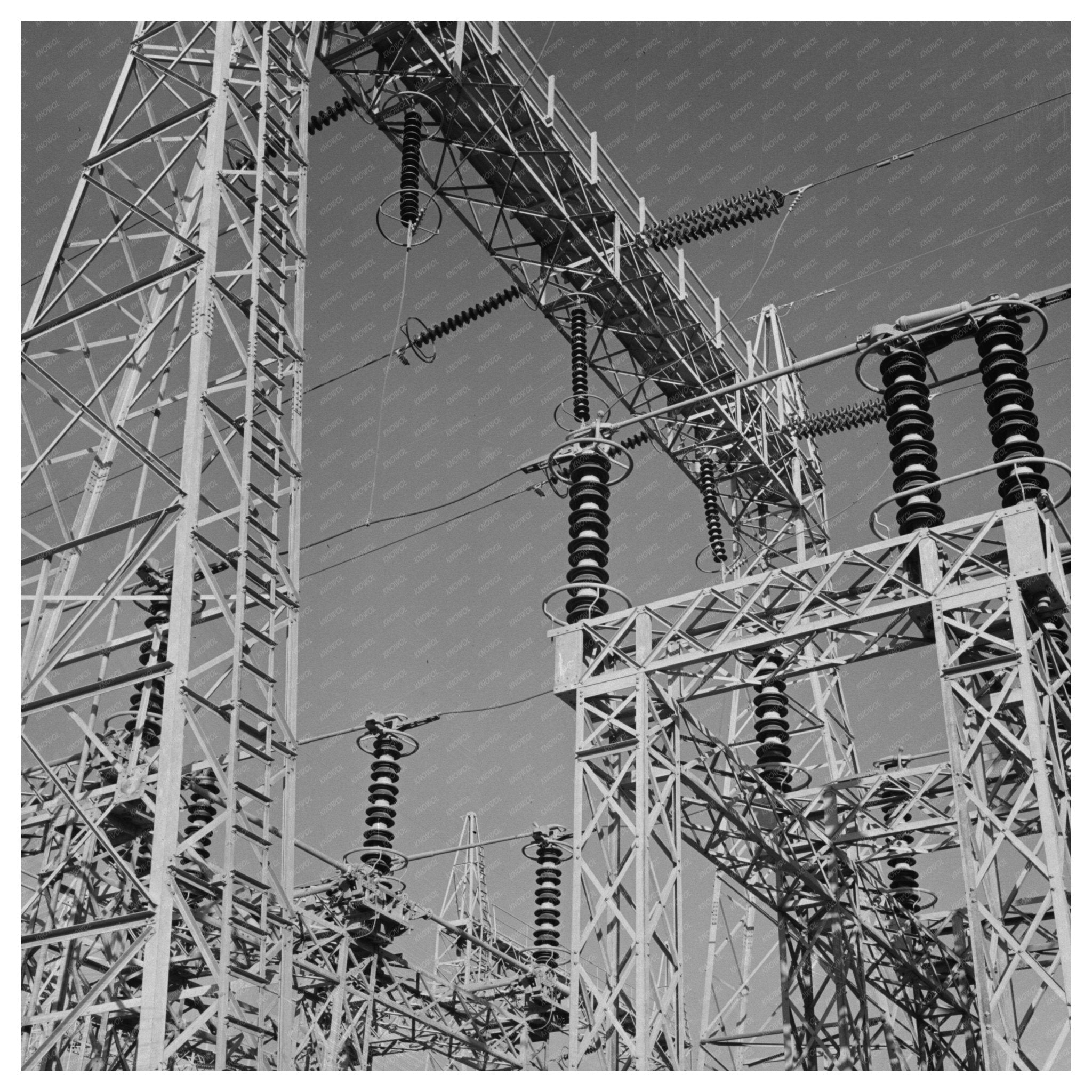 1943 Vintage Transmission Towers in Las Vegas Nevada - Available at KNOWOL