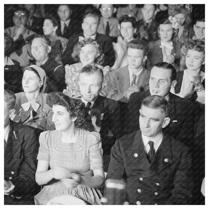 1944 Audience at Merchant Marine Theatres Canteen New York - Available at KNOWOL