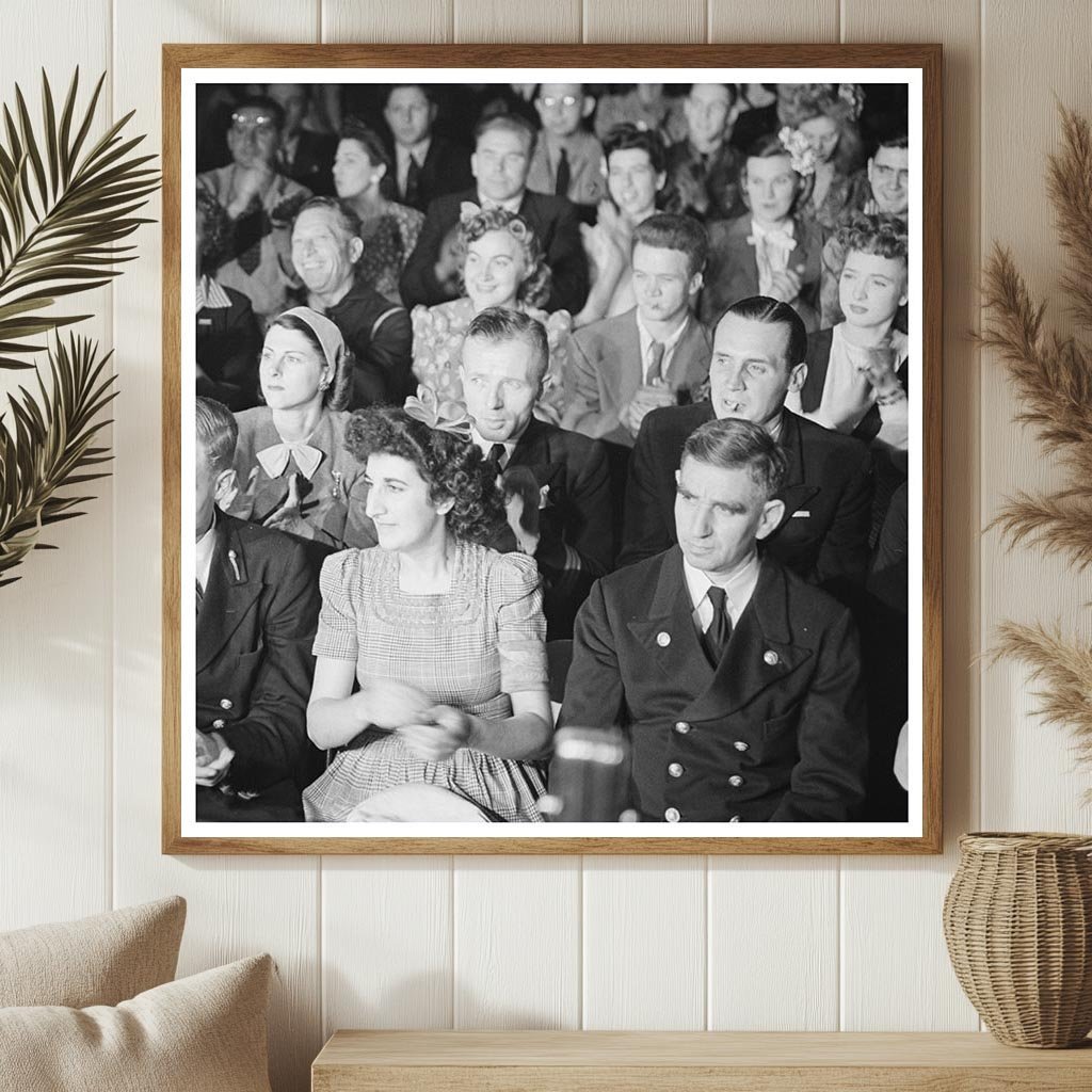 1944 Audience at Merchant Marine Theatres Canteen New York - Available at KNOWOL