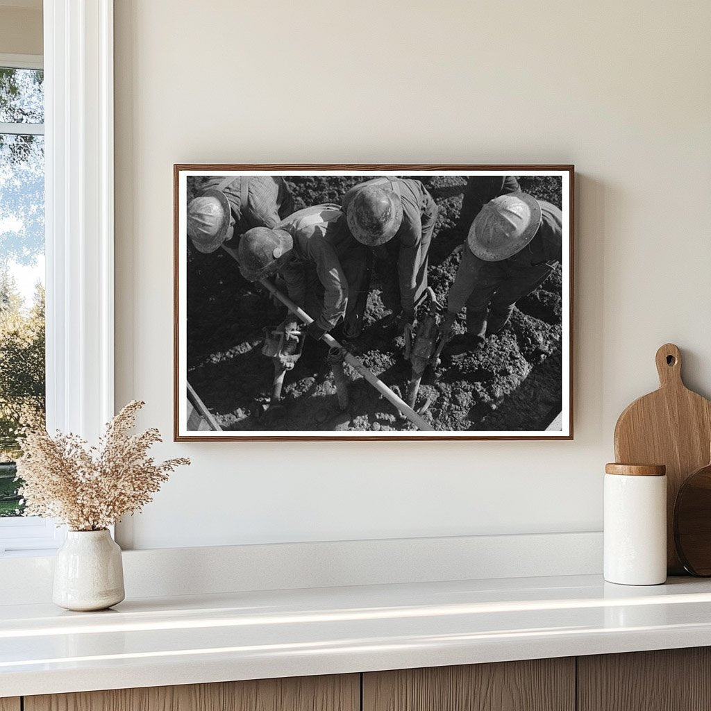 1944 Construction Worker at Shasta Dam California - Available at KNOWOL