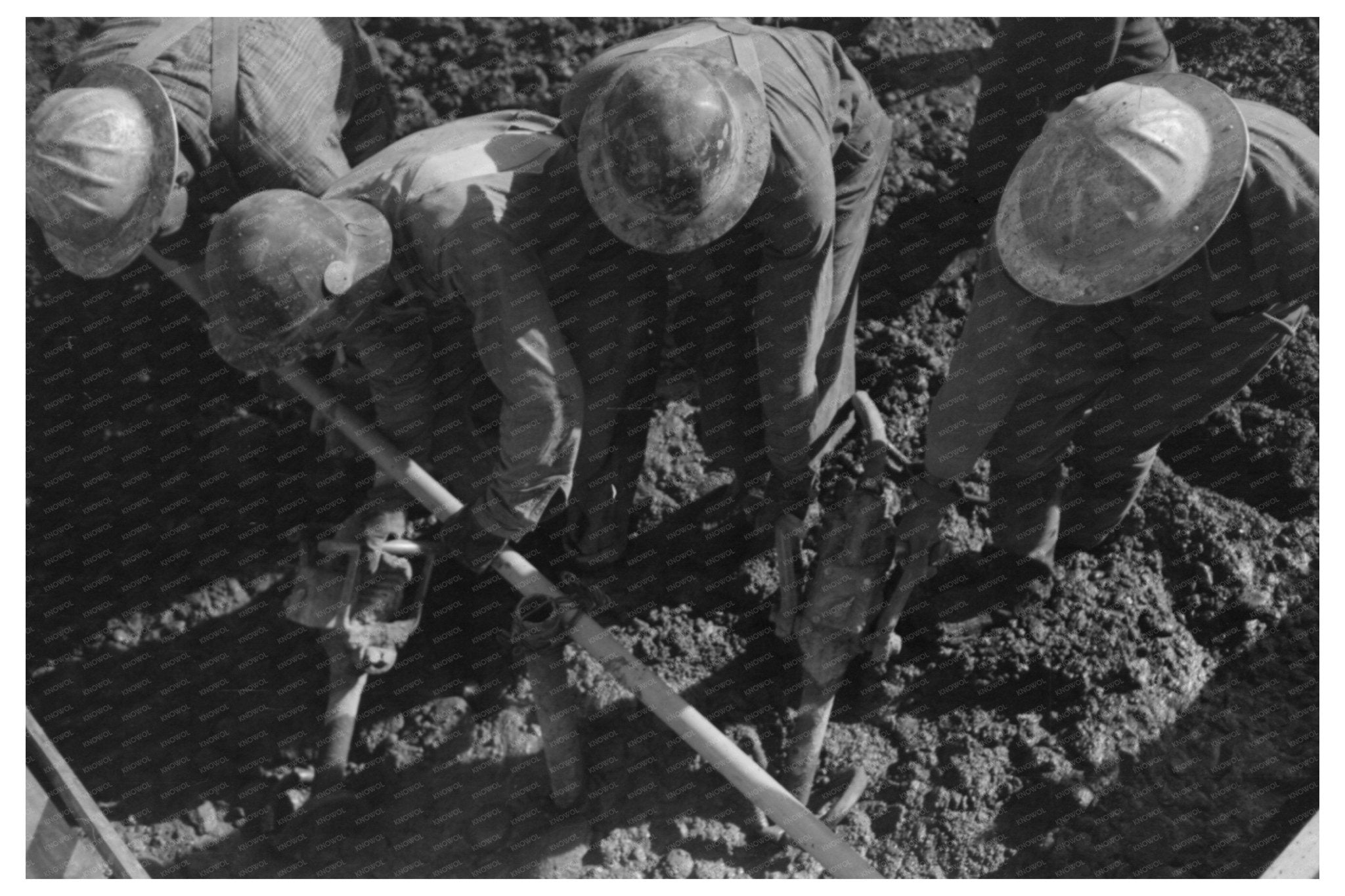 1944 Construction Worker at Shasta Dam California - Available at KNOWOL