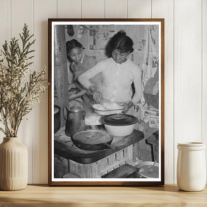 1944 Family Supper in Oklahoma Tenant Farmers Kitchen - Available at KNOWOL