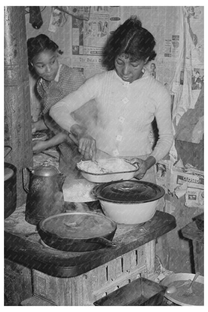 1944 Family Supper in Oklahoma Tenant Farmers Kitchen - Available at KNOWOL