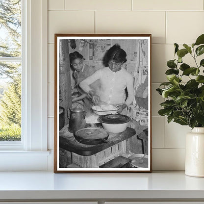 1944 Family Supper in Oklahoma Tenant Farmers Kitchen - Available at KNOWOL