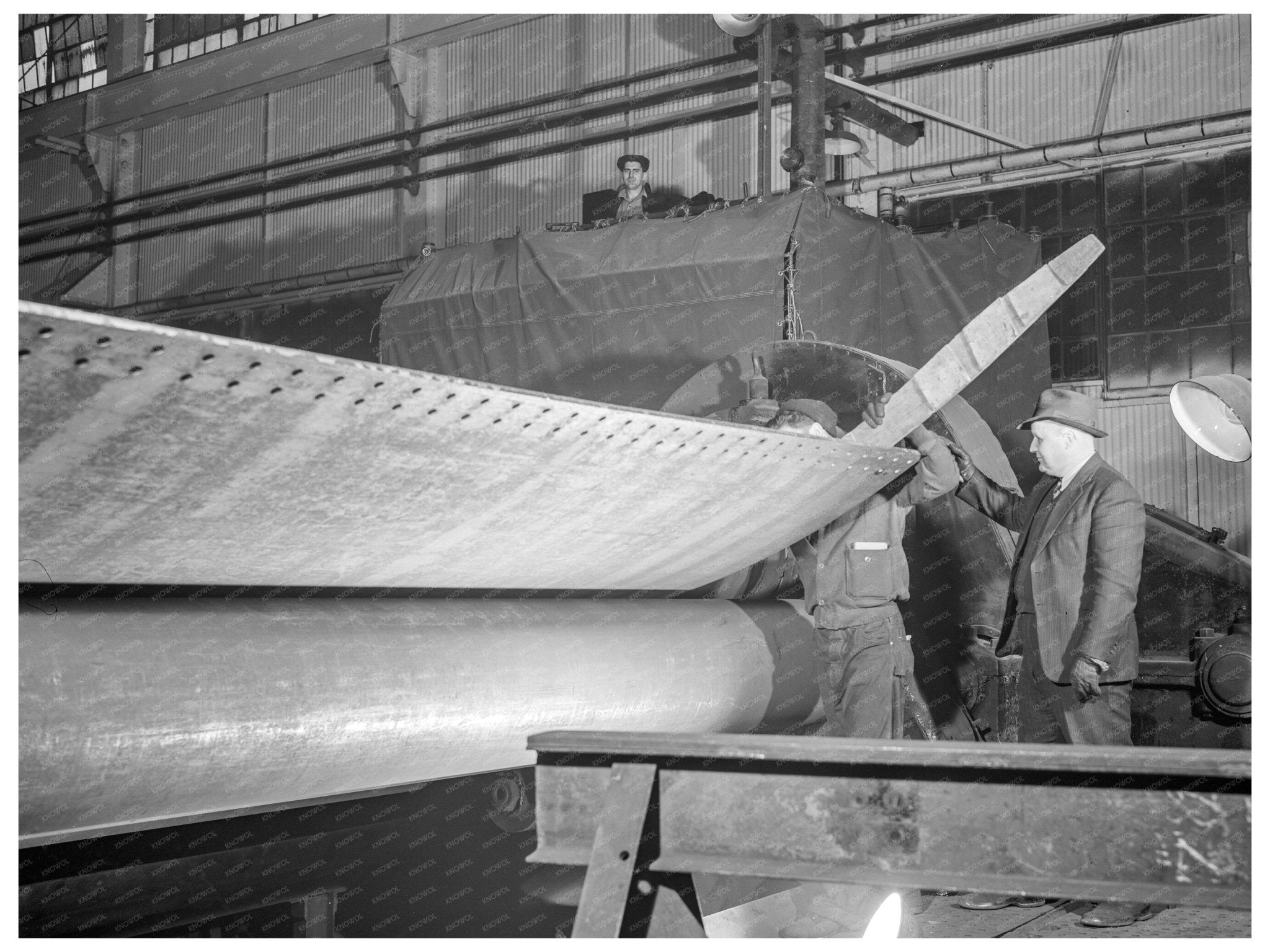 1944 Plate Roller for Liberty Ship Construction in Baltimore - Available at KNOWOL