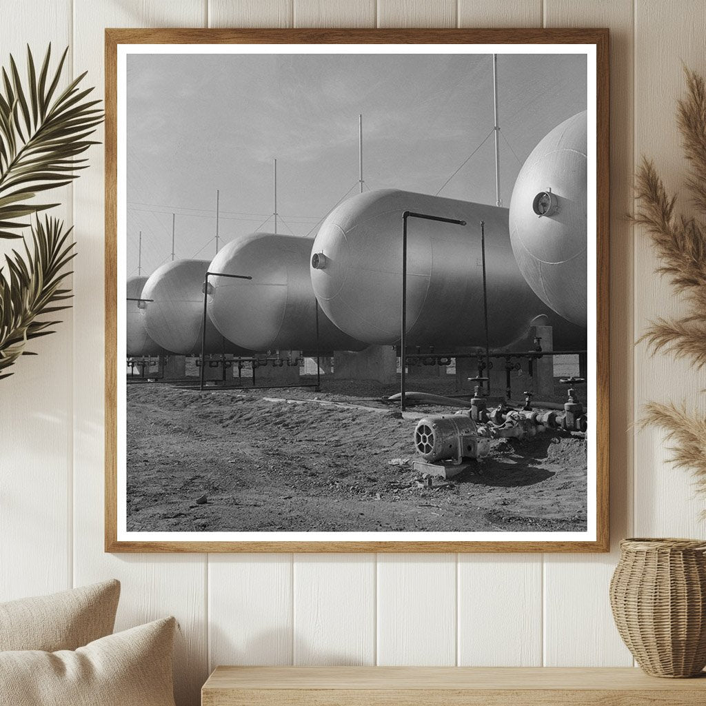 1944 Propane Gas Storage Tanks in Southern Nevada Desert - Available at KNOWOL