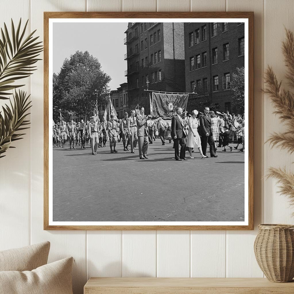 1944 Sunday School Anniversary Day Parade Brooklyn New York - Available at KNOWOL