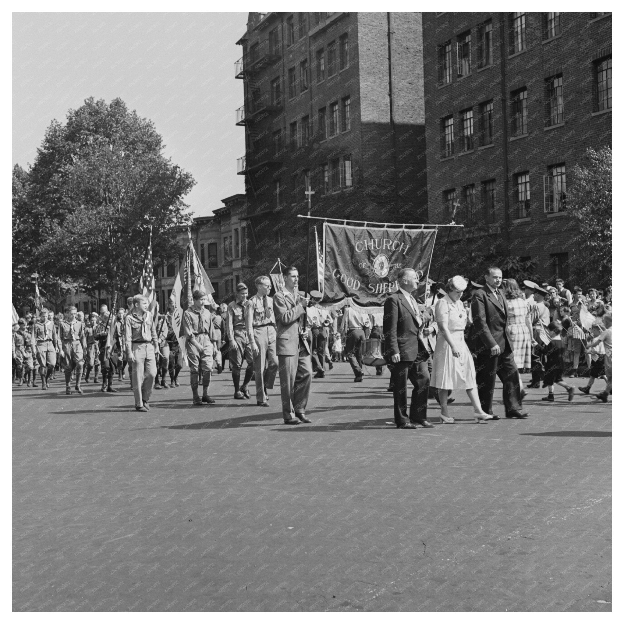 1944 Sunday School Anniversary Day Parade Brooklyn New York - Available at KNOWOL