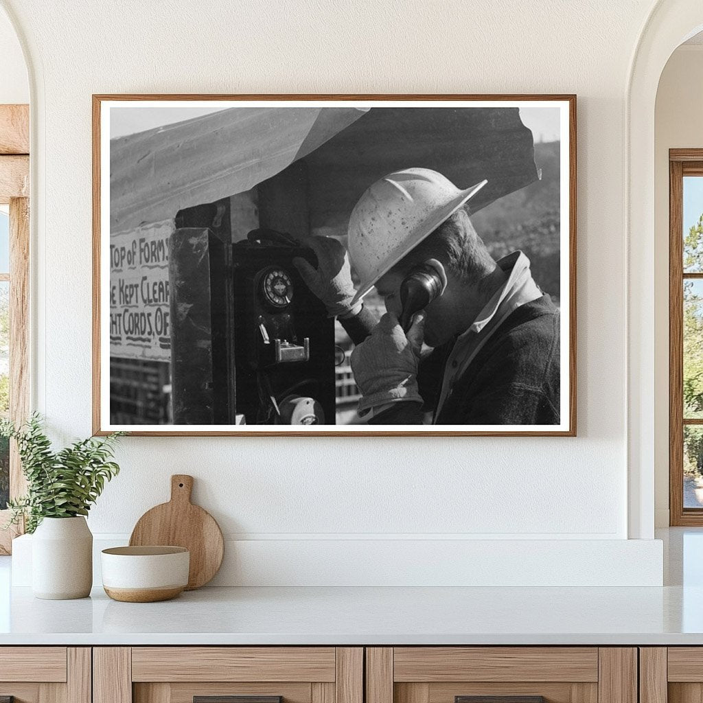 1944 Telephonic Communication at Shasta Dam Construction - Available at KNOWOL