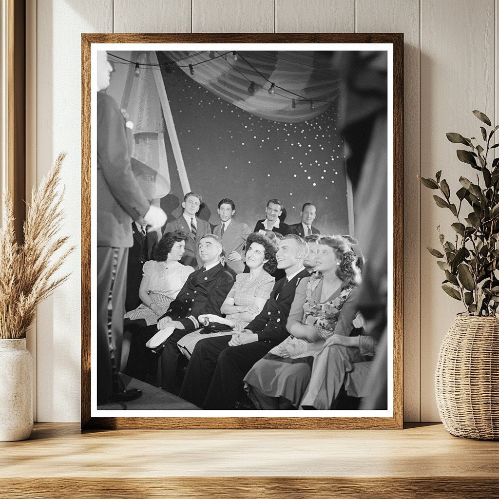 1944 Vintage Photo of Audience at Merchant Marine Theatre Canteen - Available at KNOWOL