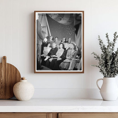 1944 Vintage Photo of Audience at Merchant Marine Theatre Canteen - Available at KNOWOL