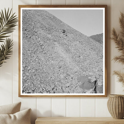1944 Vintage Photo of Workman at Tungsten Ore Pile Arizona - Available at KNOWOL