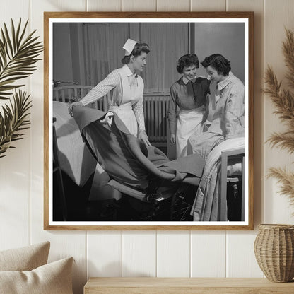 1945 Student Nurses Training in Patient Care Techniques - Available at KNOWOL