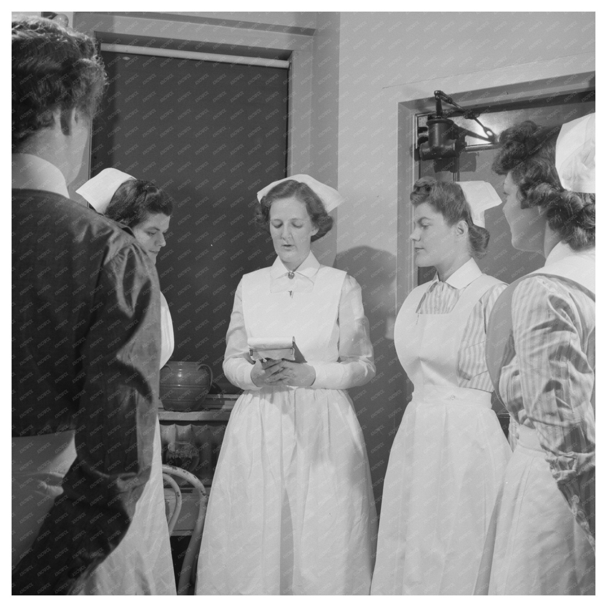 1946 Student Nurses Morning Circle Training Facility Image - Available at KNOWOL