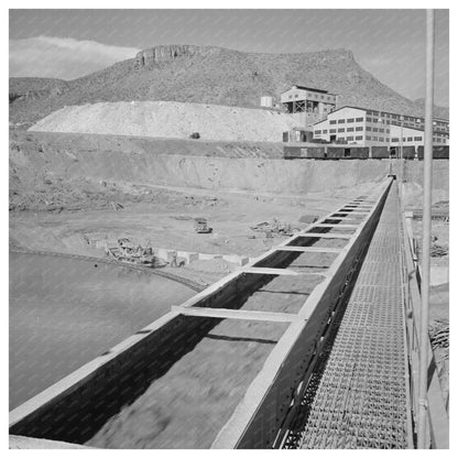 1950 Conveyor Gallery in Morenci Arizona Copper Mining - Available at KNOWOL