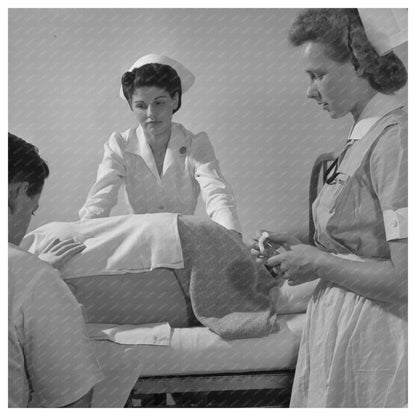 1950 Student Nurse Assisting Doctor with Lumbar Puncture - Available at KNOWOL