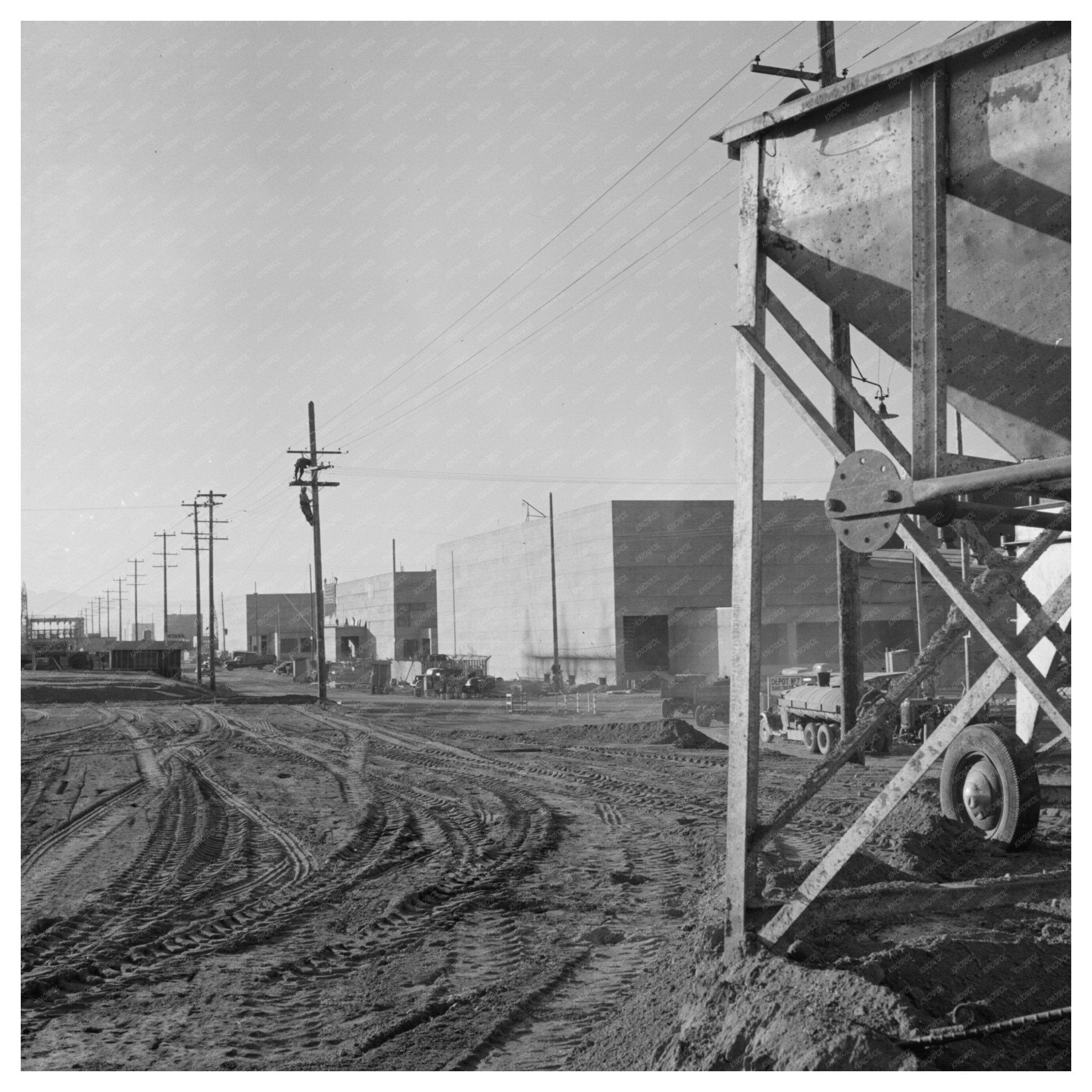 1950 Vintage Las Vegas Basic Magnesium Plant Construction - Available at KNOWOL