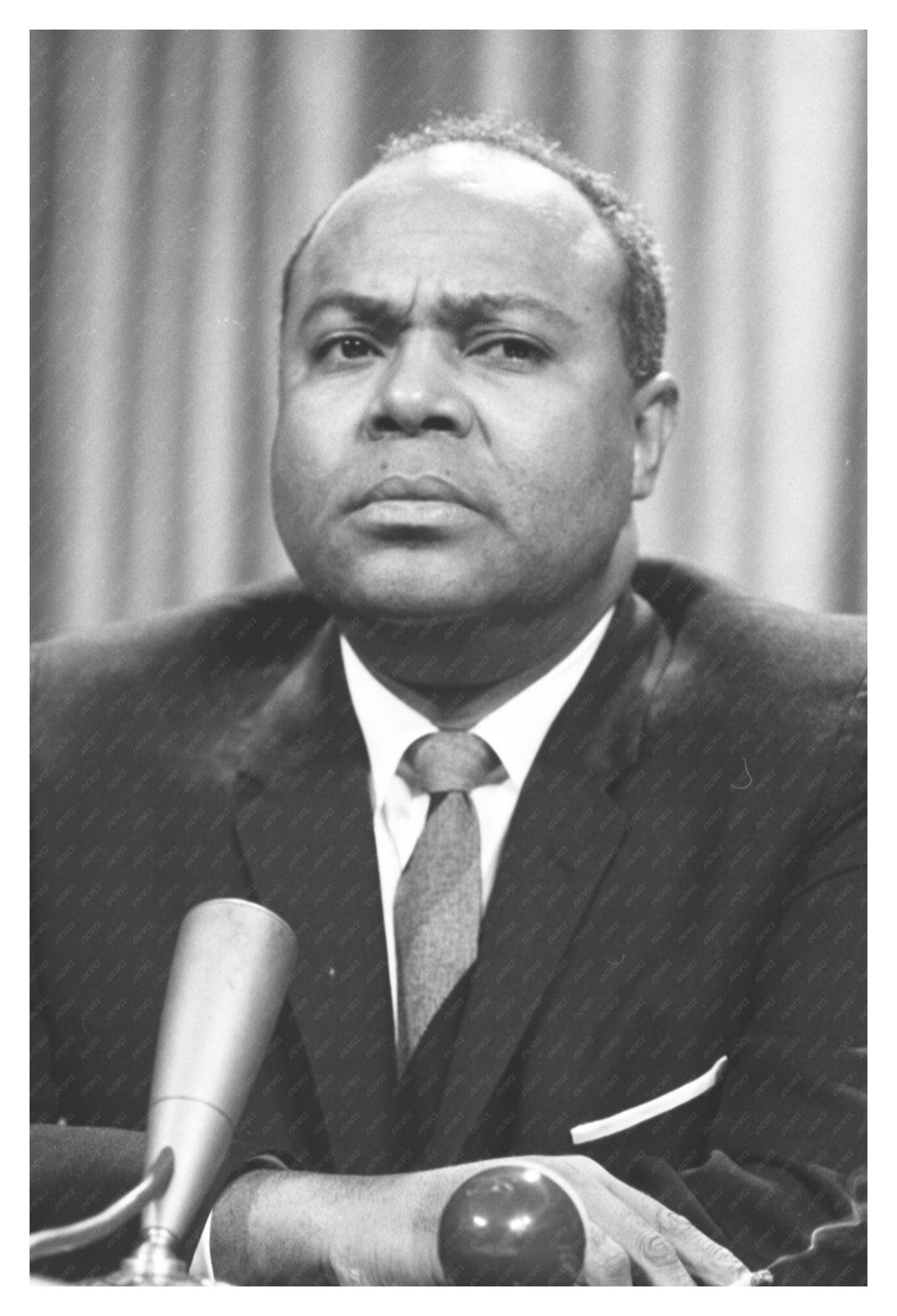 1964 Civil Rights Activist James Farmer at Editors Meeting - Available at KNOWOL