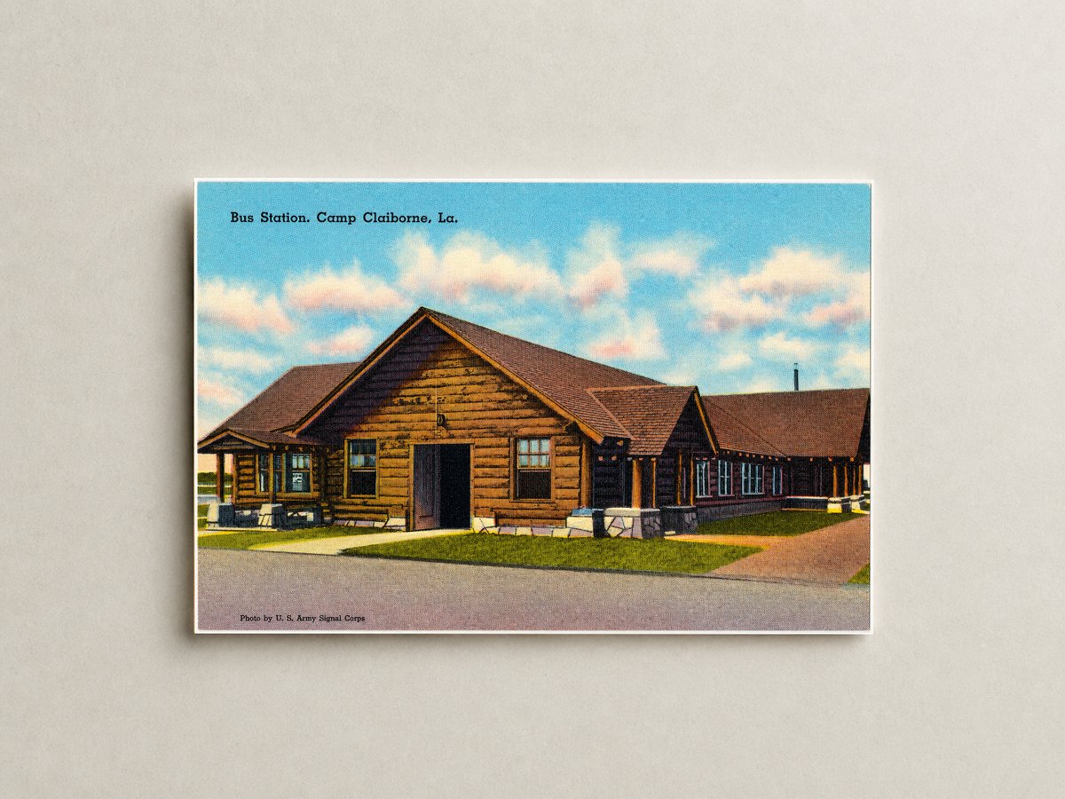 Forest Hill, LA: Bus station, Camp Claiborne