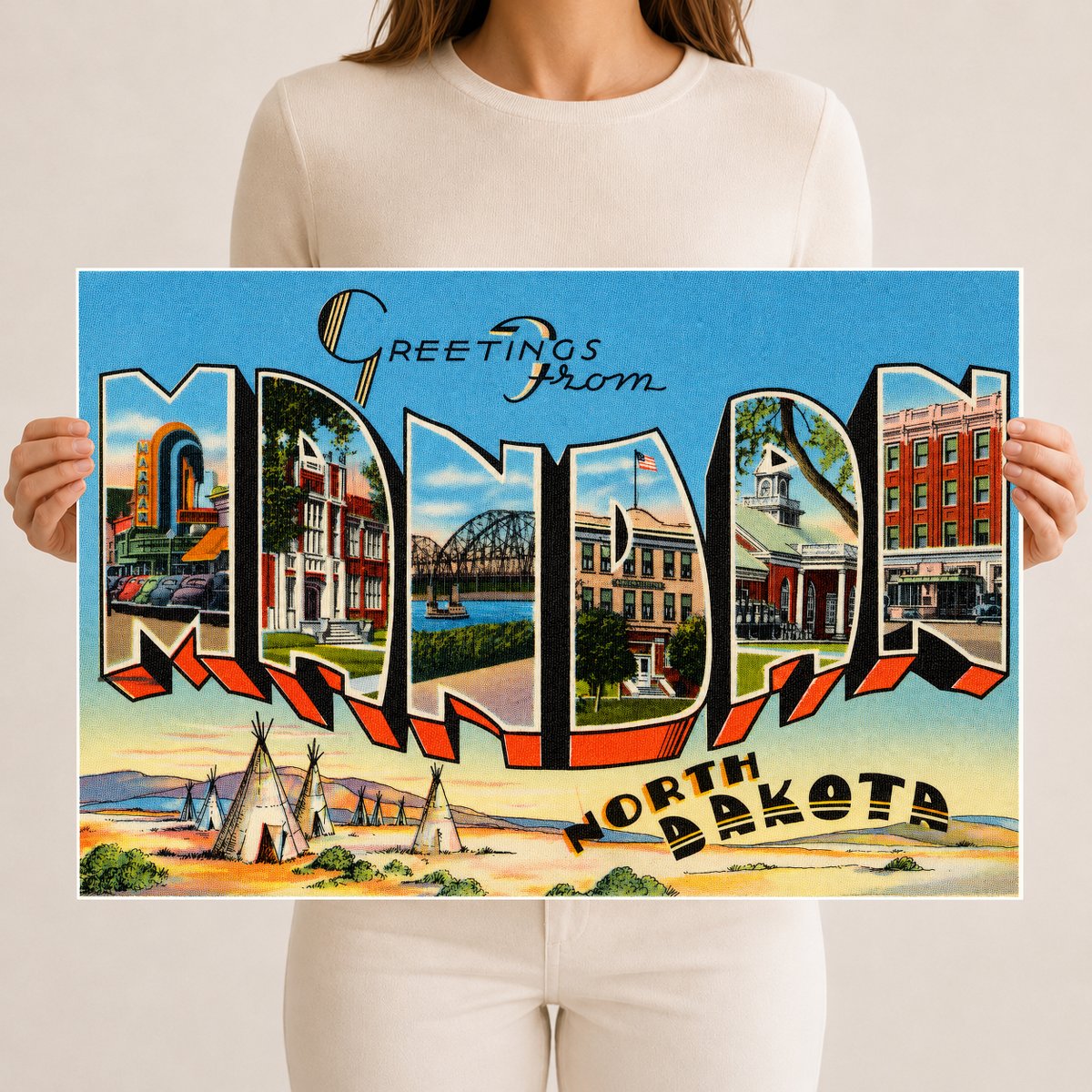 Mandan, ND: Greetings from Mandan