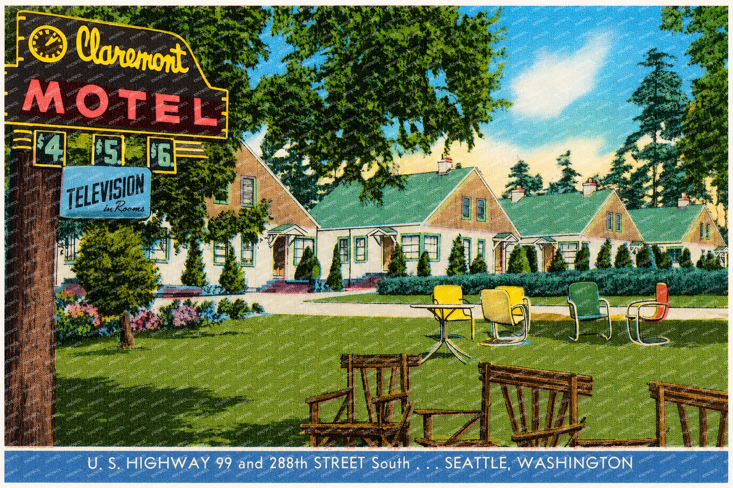 Seattle, WA: Claremont Motel, U.S. Highway 99 and 288th Street South... Seattle