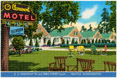 Seattle, WA: Claremont Motel, U.S. Highway 99 and 288th Street South... Seattle