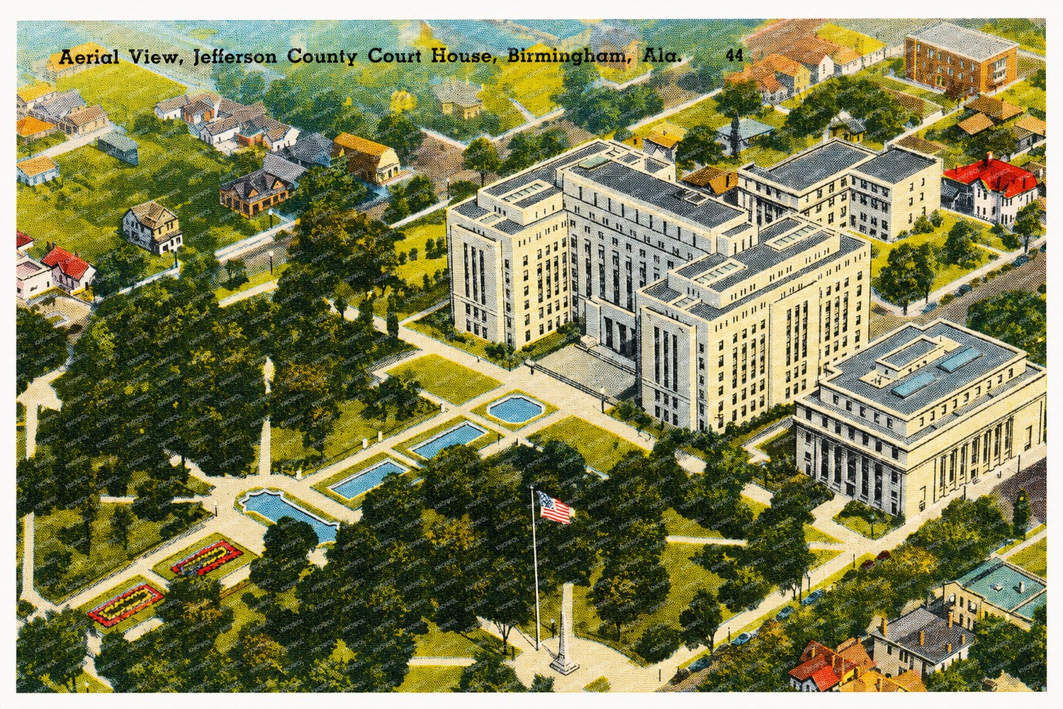 Birmingham, AL: Aerial view, Jefferson County Court House