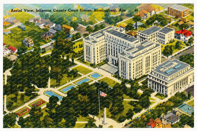 Birmingham, AL: Aerial view, Jefferson County Court House
