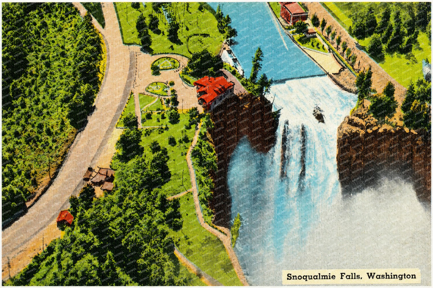 Snoqualmie Falls, WA: Historic View