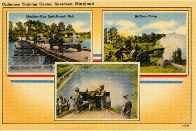 Ordnance Training Center, Aberdeen, Maryland — Vintage Maryland Postcard