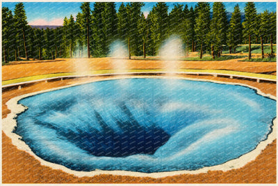 Yellowstone National Park, WY: Morning Glory Pool