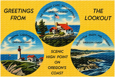 OR: Greetings from the lookout, scenic high point on Oregon's coast
