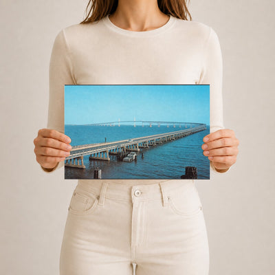 Chesapeake Bay Bridge — Vintage Maryland Postcard