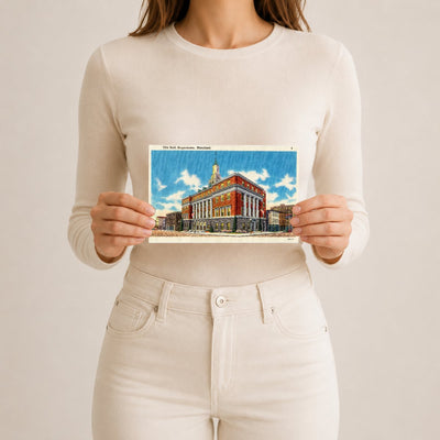 City Hall, Hagerstown, Maryland — Vintage Maryland Postcard